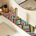 thumbnail image 2 of Yayeee Faucet Mat for Kitchen Sink 14.7" Diatomite Long Splash Guard Pad, Red Geometric, 2 of 7