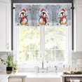thumbnail image 5 of Christmas Cute Valances for Windows Hat Rod Pocket Curtain Valance Window Treatment Short Curtains for Kitchen Living Room, 54"x18", 5 of 5