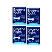 4 Pack - Breathe Right Nasal Strips, Small/Medium, Clear, 30 Each