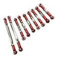 thumbnail image 4 of 2 Steering Rods + Servo Tie + 2 Arm Ties + 2 Front Shock Absorber Tensioners + 2 Red, 4 of 7