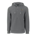 thumbnail image 2 of Men's Cutter & Buck Gray Cleveland Browns Throwback Roam Eco Half-Zip Recycled Pullover Hoodie, 2 of 3