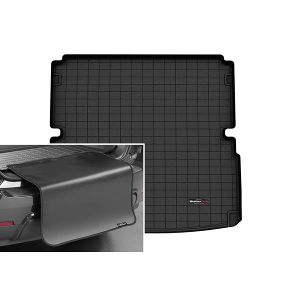WeatherTech Cargo Trunk Liner with Bumper Protector compatible with 2022-2026 Acura MDX - Behind 2nd Row w/ Bumper Protector, Black