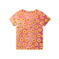 thumbnail image 6 of Cute Summer Tops for Kids Girls Size 7-8 Casual Short Sleeve Crew Neck Girls Shirts Funny Daisy Graphic Tees Girls Clothes Tee Tops Pink 5-6 Years, 6 of 6