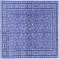 thumbnail image 1 of Ahgly Company Indoor Square Persian Blue Traditional Area Rugs, 5' Square, 1 of 4