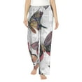 thumbnail image 2 of Kdxio Women's Comfy Stretch Vintage ButterfliesPrint Drawstring Pajama Pants-Large, 2 of 9