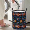 thumbnail image 5 of Fotbe Mexican Flower Pattern Laundry Basket with Handles, Waterproof Large Laundry Hamper, Wash Bag for Corner Dorm, Rolling Laundry Basket with Handles-Small, 5 of 6