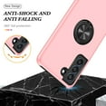 thumbnail image 5 of Case for Samsung Galaxy S21 FE, Light Shockproof Protective Cover with Built-in Magnetic Rotating Holder Kickstand Stand Compatible for Samsung Samsung Galaxy S21 FE (Pink), 5 of 14