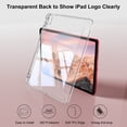 thumbnail image 4 of Aoub for iPad a16 11th 10th Generation Case 11 inch 10.9 inch 2025 2022, Transparent Hard Back Tri-fold Stand Smart Case, Auto Wake/Sleep, Pink, 4 of 8