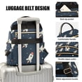 thumbnail image 3 of FORMRS Mini Backpack Purse for Women Travel Daypack Casual Shoulder Bag, Rocket Pattern, 3 of 7