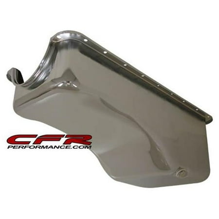 Chevy Short Valve Cover CFR HZ-9341-C 1962-74 Chevy 194-230-250-292 Straight & Inline 6 Cylinder Steel Valve Cover Side Plate - Chrome ()