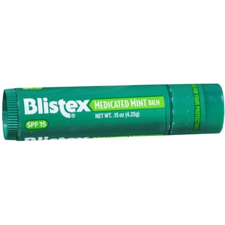 4 Pack - Blistex Lip Balm Medicated Mint SPF 15 0.15 oz