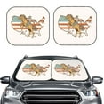 thumbnail image 2 of Haiem Vintage Wild West Cowboy Car Windshield Sun Shade (2 Pieces) Foldable Windshield Sun Shade Car Accessories for Truck SUV Pickup-Large, 2 of 7