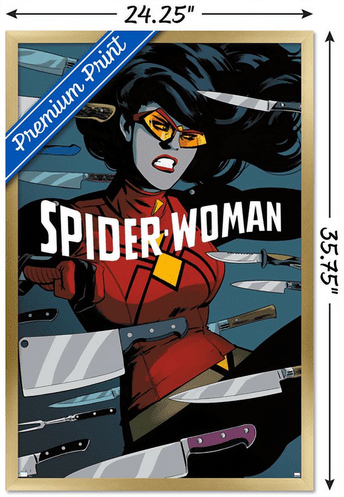 Marvel Comics - Spider Woman - Spider-Woman #6 Wall Poster, 22.375" x 34", Framed