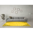 thumbnail image 3 of Ahgly Company Machine Washable Indoor Rectangle Persian Yellow Traditional Area Rugs, 4' x 6', 3 of 4