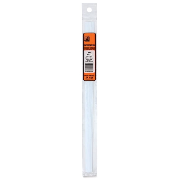 Plastruct Plastic Strip - Pkg of 10, 0.1" H × 0.156" W × 10" L