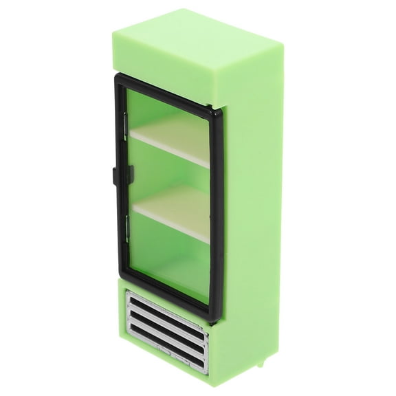 BESTOYARD Vintage Mini Fridge Toy House Style Green 1Pack