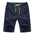 thumbnail image 2 of Jophufed Men's Pants Casual Drawstring Beach Shorts With Elastic Waist And Pockets Shorts Pants, 2 of 7