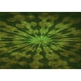 thumbnail image 1 of Ahgly Company Indoor Rectangle Patterned Dark Forest Green Area Rugs, 5' x 8', 1 of 1