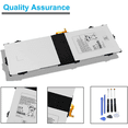 thumbnail image 2 of EB-BW720ABA Laptop Battery Compatible with Samsung Galaxy Book 12.0" SM-W720 SM-W723 SM-W723Q SM-W727V Series EB-BW720ABE AA-PBMN2HO AA-PBMN2H0 7.7V 39.04Wh 5070mAh, 2 of 4