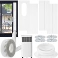 thumbnail image 1 of Air Conditioner Kit Portable AC Window Kit with Seal Panel 5 inches Coupler Adjustable AC Vent Kit Durable PVC Air Conditioner Kit for Sliding Window, 1 of 11