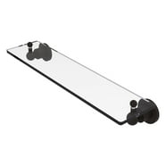 Dark Oil Rubbed Bronze Glass Bathroom Shelf BA61 Series - Walmart.com
