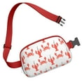 thumbnail image 3 of Waist Bag Cute Crossbody Bags for Women Fashion Waist Packs Running Workout Hiking Travel Fanny Pack Marine Adorable Crab, 3 of 7