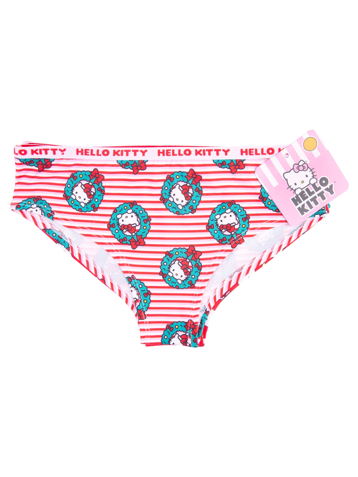 Hello Kitty Women's Comfort Stretch Bikini, 3 Pack Sizes S-XL