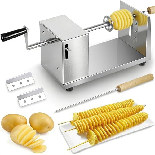 Hamilton Beach 3-in-1 Electric Spiralizer, 3 Cutting Cones, Metal
