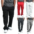 thumbnail image 3 of Men Loose Fit Drawstring Cargo Trousers Work Pants Pocket Casual M-3XL Big Size Tracksuit Gym Sweatpants, 3 of 3