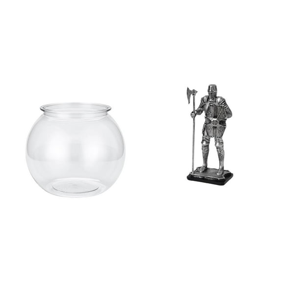 Acuario de escritorio,Pecera pequeña transparente,pecera,jarrón,mesa,Tanque de peces Contenedor de acuario transparente Hogar,Figura de escritorio,Estatua de