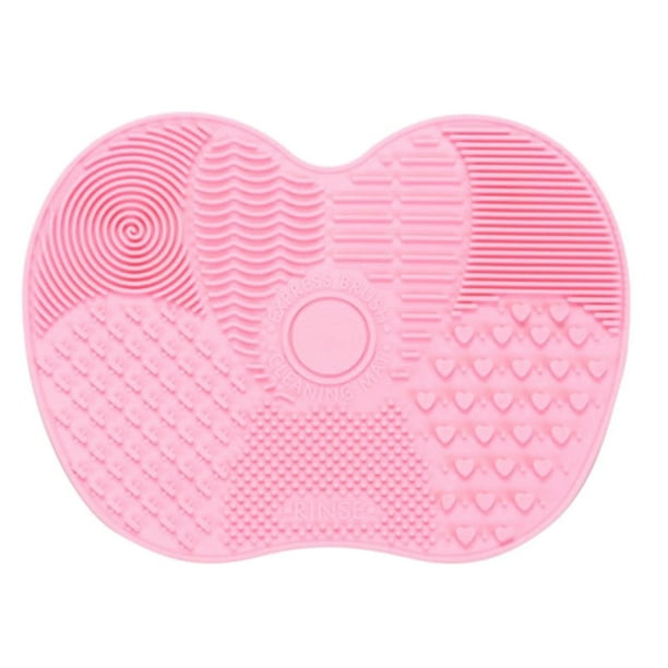 Alfombrilla de silicona para limpieza de brochas de maquillaje, almohadilla limpiadora para brochas de maquillaje, alfombrilla de limpieza para brochas cosméticas con ventosa