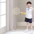 thumbnail image 3 of Children Badminton Racket Set Large Mesh Soft Anti Slip Handle Comfortable Grip Kids Badminton Rackets with 2 Balls, 3 of 5