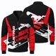 thumbnail image 2 of Chaqueta con estampado 3D de Mustang para carreras, con cremallera en la parte superior, ropa de ciclismo todoterreno para uso diario y al aire libre, chaqueta informal con cuello redondo, 2 of 4