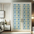 thumbnail image 4 of S4sassy Self Adhesive Wallpaper, Classic Block Tile Wallpaper, Blue Removable DIY Vinyl Tile Pattern Wall Covering, Textured Peel & Stick Contact Paper for Entryway wall, Kitchen Backsplash-25"x120", 4 of 9