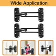 thumbnail image 3 of Aiteng 2Pcs Door Lock, Durable Door Security Latch, Extra Door Lock from Inside Suitable for Home and Hotel, Black, 3 of 7