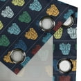 thumbnail image 4 of Ambesonne Cars Grommet Curtain, Mini Retro Vehicle on Road, 50" x 96", Dark Blue Aqua Mustard, 4 of 6