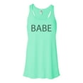 thumbnail image 1 of "Racerback, Babe, Babe Tank Top, Soft Bella Canvas, Sublimation, Workout Clothes, Ladies Tank, Gift For Her, Mint , SMALL", 1 of 1
