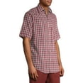 thumbnail image 4 of Arrow Men's Hamilton Poplin Wrinkle Free Short Sleeve Shirt, 4 of 6