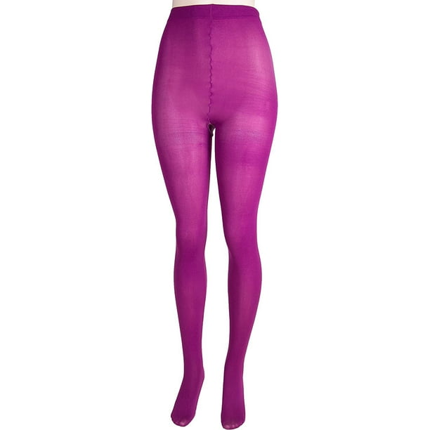 Lissele Women's Plus Size Opaque Tights Pack of 2 Rasberry, 5x