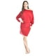 thumbnail image 2 of Vestido escote asimetrico Roman Fashion /Juvenil, 1201 (Rojo) rojo EG, 2 of 4