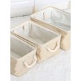 thumbnail image 1 of 1pc Foldable Fabric Laundry Basket With Handles For Clothes, Pants, Sundries Storage, Household Storage Basket, 1 of 5