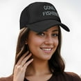 thumbnail image 3 of Gone Fishing Print Summer Mesh Baseball Cap for Men,Made In USA,Adjustable Breathable Caps Women Men's Hat Casual Trucker Hat, 3 of 8