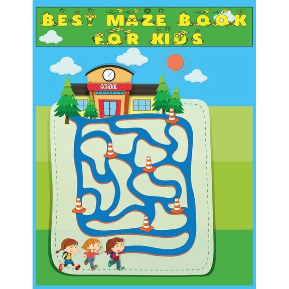 Best Maze Book for Kids: 50  Mazes- A Maze Activity Book for Kids: And Best Maze Puzzle Book For beginner 8.5x11", (Paperback)
