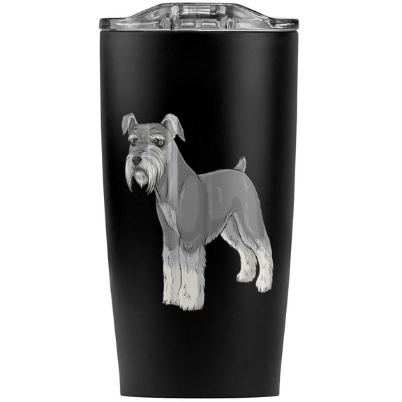 Miniature Schnauzer Dog Stainless Steel 20 oz Travel Tumbler, Vacuum Insulated & Double Wall with Leakproof Sliding Lid | Great for Coffee/Hot Drinks and Cold Beverages