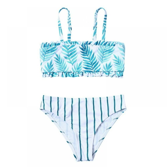 BULLPIANO Girls Bikini Beach Swimwear Bikini Set Bathing Suit Tankini Swimwear Girls Swimming Wear Two Piece Swimsuits