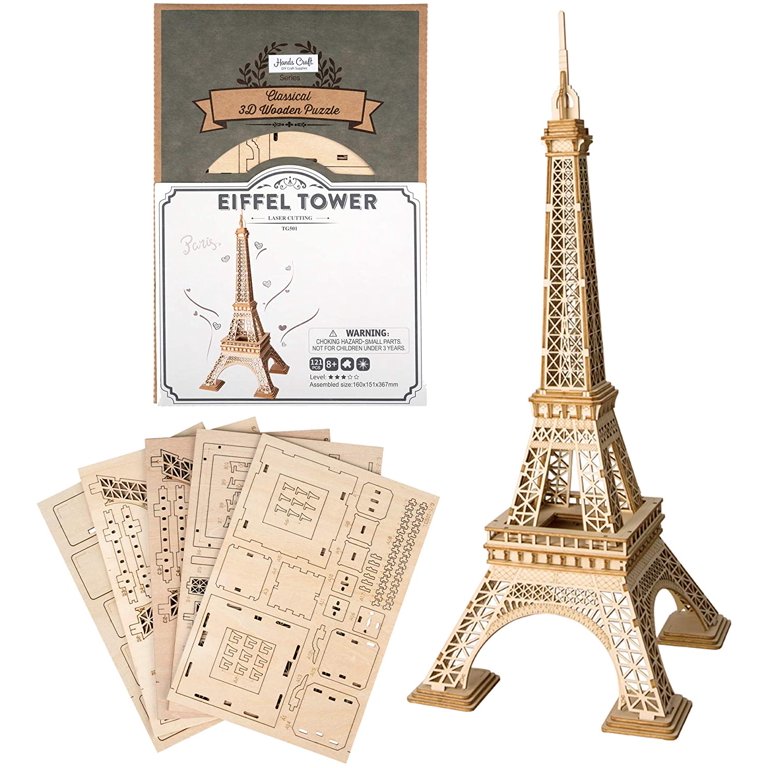 ROLIFE Night Eiffel Tower - 3D Wooden Puzzles