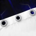 thumbnail image 6 of Honeycomb Curtains 30%-50% Blackout Neon Blue Black Geometric Curtains & Drapes Bedroom,Geometry Beehive Window Curtains,Gradient Striped Window Treatments, 6 of 6