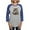 Heather/Blue, variant on CafePress - Cute Humorous Watercolor Racco Long Sleeve T Shirt - Womens Baseball Tee
