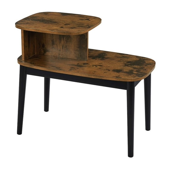 Convenience Concepts Maxwell Mid Century 2 Tier Chairside End Table