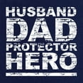 thumbnail image 3 of Tee Hunt Husband Dad Protector Hero T-Shirt Father's Day Daddy Parenthood Mens Shirt, Green, 5X-Large, 3 of 5